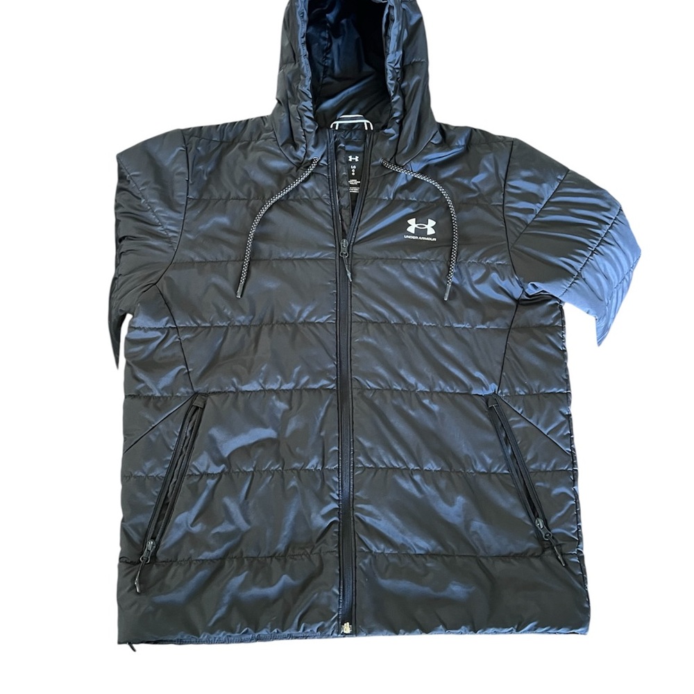 Under Armour Men's Dark Gray Hooded Puffer Jacket